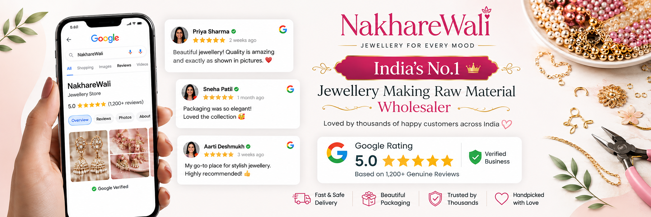 Jewellery Making Materials Online India | Beads & Supplies Store – Nakharewali