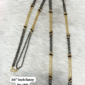 Micro Polish Fancy Mangalsutra(Bindi Ball design )