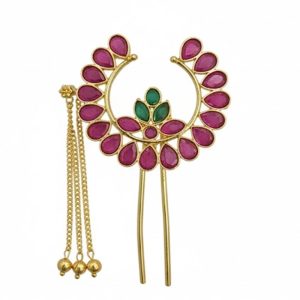 Bridal Fancy Hair broach Flower Design Khopa