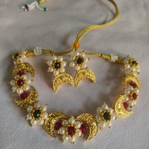 Chandrakor Necklace Set Premium Artificial Jewellery