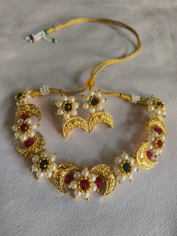 Chandrakor Necklace Set Premium Artificial Jewellery