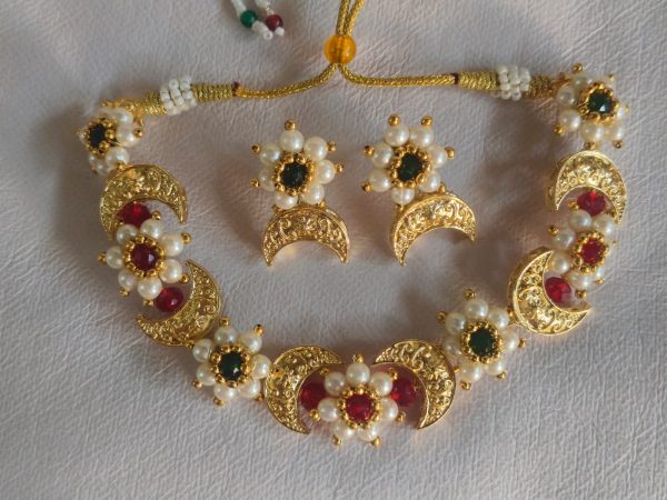 Chandrakor Necklace Set Premium Artificial Jewellery
