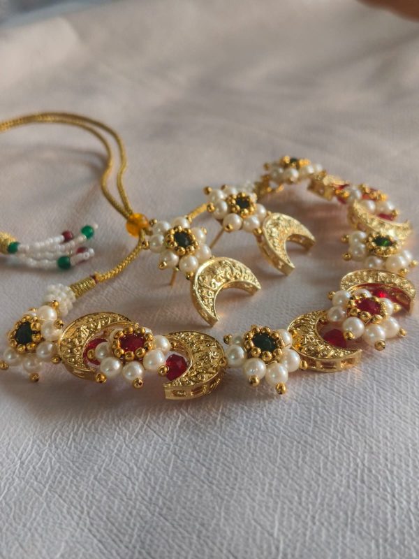 Chandrakor Necklace Set Premium Artificial Jewellery