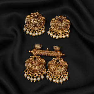 Antique Matte Peacock Pendant Set P-2202