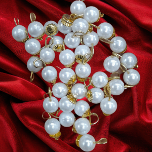 Hanging Pearl White Color Moti for Imitation Jewellery Making