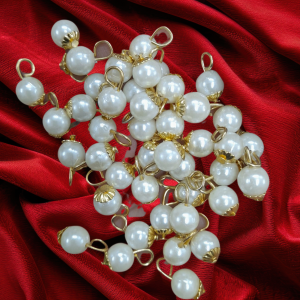 Hanging Pearl Cream Color Moti for Imitation Jewellery Making