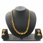 Premium Copper Gold-Plated Long Mal Set Ethnic Maharashtrian Style Jewelry