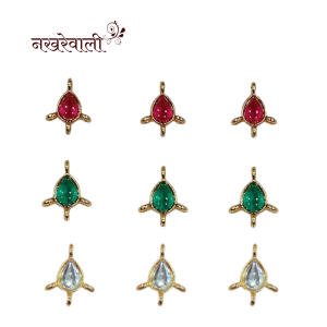 Fancy Invisible Necklace Connectors 3 Naka | Drop Shape