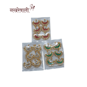 Premium Small Chand Kundan | 6 pc