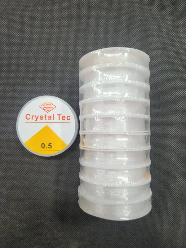 0.5mm Crystal Tec Elastic Thread for Jewelry Making | Strong Transparent Beading Cord