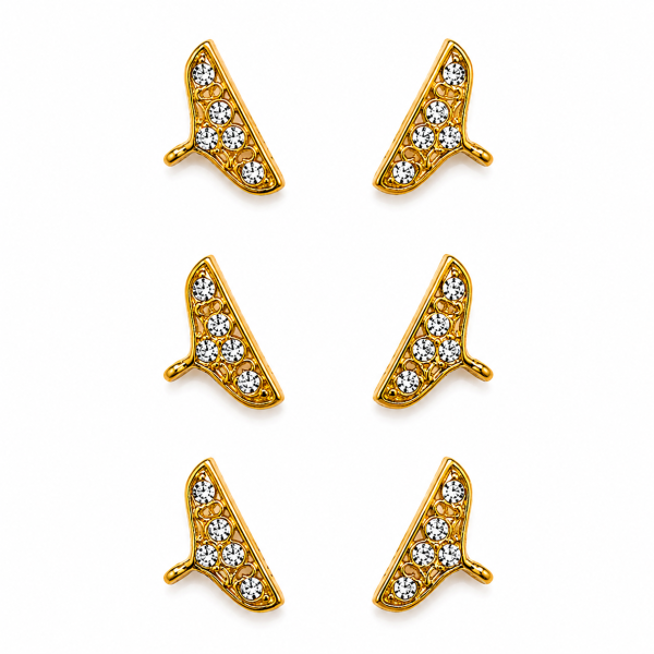9 Hole Stone Connector Gold Plated Jewellery Making Connector