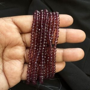 Premium 4mm Crystal Beads Round Amethyst for Jewellery Making
