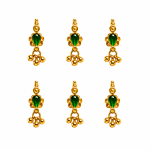 Kolhapuri Gold Finish Stone Latkan for Jewellery Making