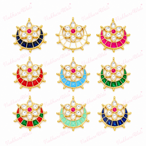 Chandra Flower Meena Brooch for Jewellery Making