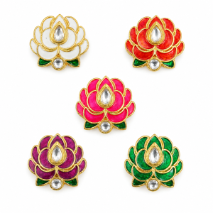 Lotus Stone Brooch for Jewellery Making