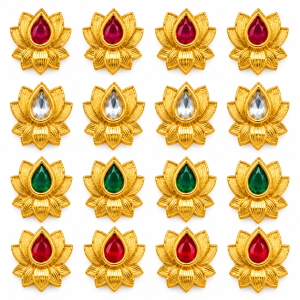 Lotus Mini Gold Kundan